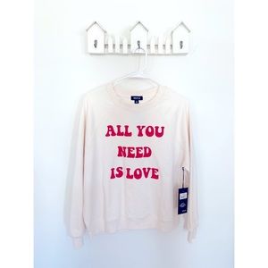 WILDFOX All You Need Is Love Sweater